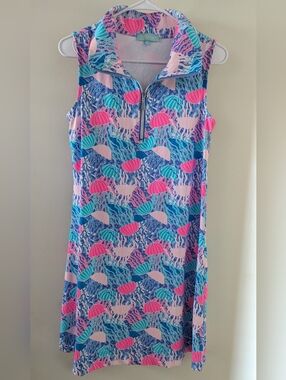 Anthony's Resort Wear Dress Performance UPF Pickleball Golf Jellyfish  Women's S